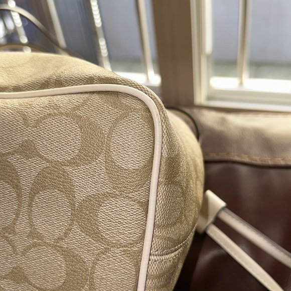 SOLD🔥🔥🔥Coach Signature Drawstring Carryall Shoulder Bag - Picture 10 of 14